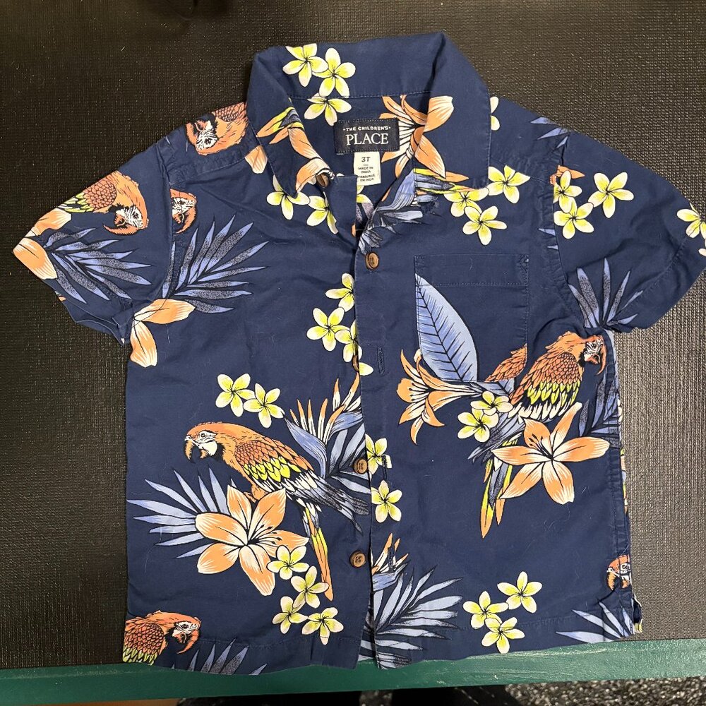 EUC The Children's Place Hawaiian Shirt (3T)